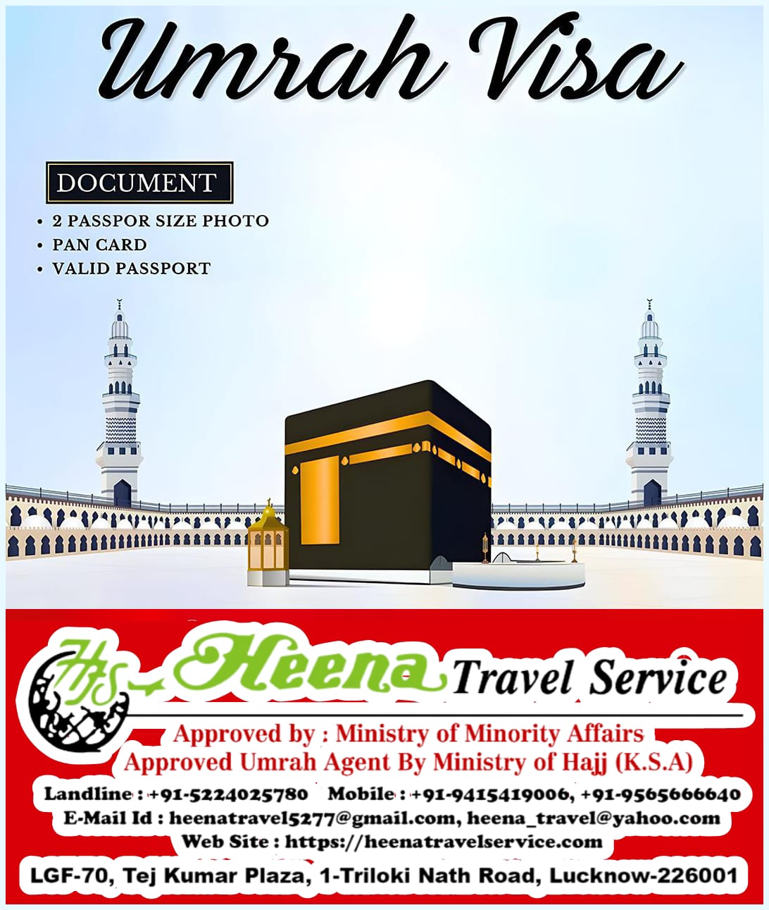 Apply for Umrah visa support